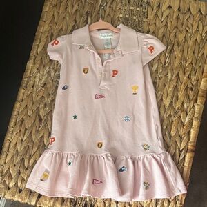 Ralph Lauren Light Pink Kids Polo Dress 12M 12 Months NWOT